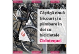 Castiga 2 tricouri si o plimbare in doi cu bicicletele Cicloteque