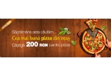 Castiga un voucher de 200 RON pentru pizza
