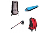 Castiga un sac de dormit, un rucsac sau bete telescopice
