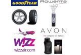 Castiga anvelope de iarna, aparate de tuns, vouchere WIZZAIR + cosmetice Avon  