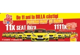 Castiga 11 masini Seat Ibiza + 1111 de bonuri valorice a cate 100 de lei