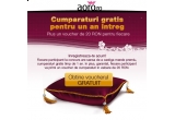 Castiga cumparaturi gratis pentru un an intreg + instant: un voucher de 20 RON  