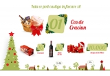 Castiga zilnic un cos de Craciun, 10 sticle de vin + 10 cozonaci