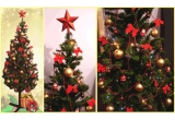 Castiga un brad artificial 180 cm + stativ + 62 decoratiuni + instalatie luminoasa 