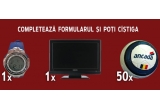 Castiga un LCD TV, un ceas Sector + 50 mingi fotbal Ancada