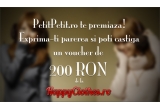 Castiga un voucher de 200 RON de la HappyClothes.ro + o carte + semn de carte handmade