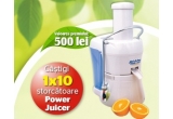 Castiga un storcator Power Juicer (10 premii)