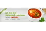 Castiga un voucher de 200 RON pentru o masa in oras