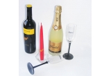 Castiga un cadou pentru tine si el: sampanie, lumanarele, pahare si vin