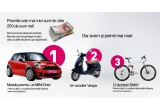Castiga o masina Mini One, un scuter, o bicicleta + alte premii