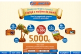 Castiga 5000 euro cash (10 premii), vacante exotice, laptopuri, aparate foto + alte premii