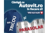 Castiga zilnic un tricou + un parasolar personalizate 