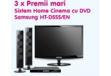 Castiga zilnic o jucarie Fisher Price sau un sistem Home Cinema cu DVD Samsung