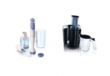 Castiga un storcator de fructe Philips HR1858 + un mixer vertical multifunctional Philips HR1613