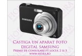 Castiga un aparat foto digital Samsung 12.2MP sau alte premii