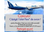 Castiga un bilet de avion FLEXI* in valoare de 400 Euro