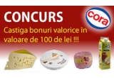 Castiga un voucher Cora de 100 RON zilnic