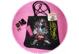 Castiga un set de cosmetice + o pereche de cercei + tote-bag Ed Hardy