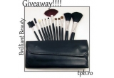 Castiga un set de 12 pensule profesionale pentru make-up
