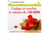 Castiga un voucher in valoare de 150 lei oferit de Cosmeticsstore