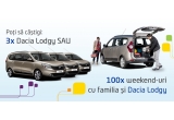 Castiga una dintre cele 3 Dacia Lodgy sau un week-end cu Dacia Lodgy