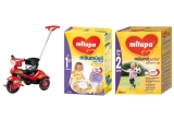 Castiga o tricicleta + un set de produse Milupa