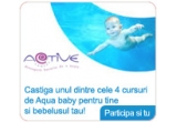 Castiga unul dintre cele 4 cursuri de Aqua Bebe pentru tine si bebelusul tau