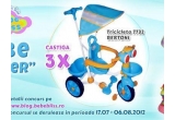 Castiga 3 triciclete Bertoni sau 3 jucarii marca Bertoni