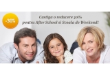 Castiga un voucher de reducere de 30% pentru inscrierea la After School sau unul pentru Scoala de weekend in engleza. 