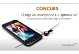 Castiga un telefon LG Optimul Sol E 730