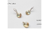 Castiga un set de bijuterii din argint si cristale swarovski 