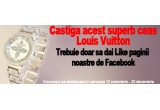 Castiga un ceas de dama Louis Vuitton cu cristale Swarovski