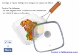 Castiga o tigaie de tip Grill din Ceramica cu capac din sticla termorezistenta de 28cm