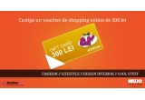 Castiga un voucher de shopping online de 300 lei