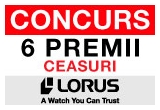 Castiga unul din cele 6 premii constand in ceasuri LORUS