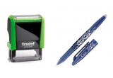 Castiga o stampila Trodat + un pix Roller 0.7 Frixion Point Pilot