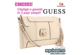 Castiga o superba geanta originala Guess in 3 pasi simpli
