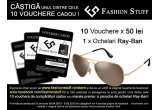 Castiga unul dintre cele 10 VOUCHERE CADOU sau o pereche de Ochelari Ray-Ban