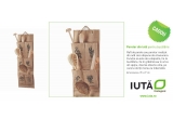 Castiga un raft de perete de iuta cu 6 buzunare pentru bucataria ta