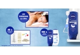 Castiga un weekend la SPA, 100 seturi de hidratare sub dus NIVEA sau alte premii