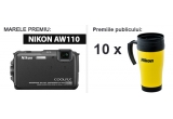 Castiga un aparat foto Nikon AW110 sau o cana termoizolanta Nikon