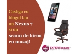 Castiga o tableta Asus Google Nexus 7 sau un scaun de birou din piele