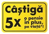 Castiga una dintre cele 5 pensii in plus pe viata