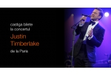 Castiga o excursie la Paris pentru 2 persoane + 2 bilete VIP la concertul  Justin Timberlake