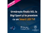 Castiga zilnic o minge UEFA Champions League sau marele premiu un Smart LED TV