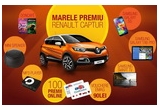 Castiga o masina Renault Captur,  2 smartphone-uri Samsung Galaxy S, 3 televizoare Samsung Smart TV sau alte zeci de premii