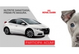 Castiga o masina Honda Civic, 4 smartphone Lumia 830 sau 62 x hrana pentru o luna Royal Canin