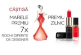 Castiga 7 rochii de designer sau 40 de seturi Pure Reds (ruj & oja)