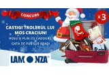 Castiga 3 trolere Lamonza pline cu cadouri de Craciun