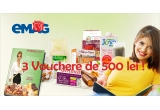 Castiga unul dintre cele 3 Carduri Cadou eMag de 500 lei